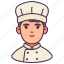 avatar, career, chef, male, man, occupation, people 