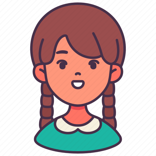 Avatar, girl, student, user, young, child, kid icon - Download on Iconfinder