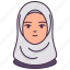 arab, avatar, female, hijab, islam, people, woman 