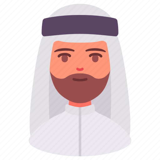 Flat Icon Avatar Bundle: Middle Eastern People