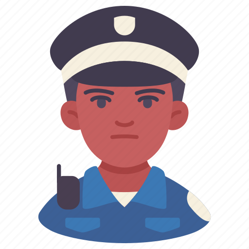 African american, avatar, career, male, occupation, person, police icon - Download on Iconfinder
