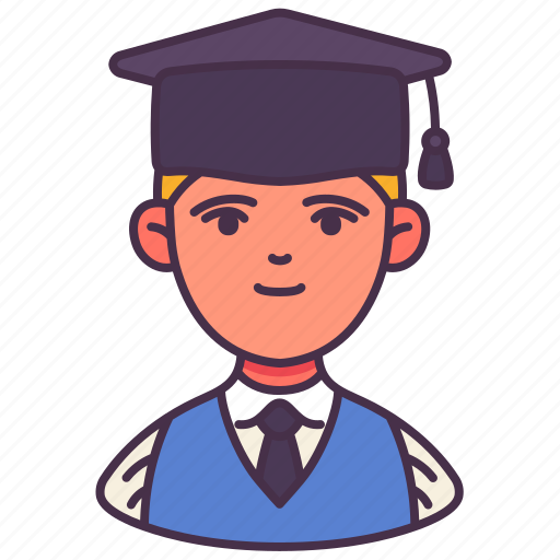Avatar, graduated, male, man, people, student, young icon - Download on Iconfinder