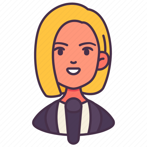 Avatar, female, journalist, occupation, people, report, woman icon - Download on Iconfinder
