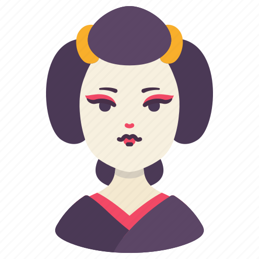 Avatar, female, geisha, girl, japanese, people, person icon - Download on Iconfinder