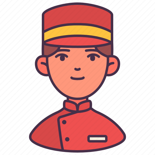 Avatar, bellboy, hotel, man, people, person, young icon - Download on Iconfinder