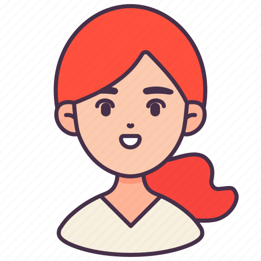 Avatar, female, ginger, girl, people, person, user icon - Download on Iconfinder