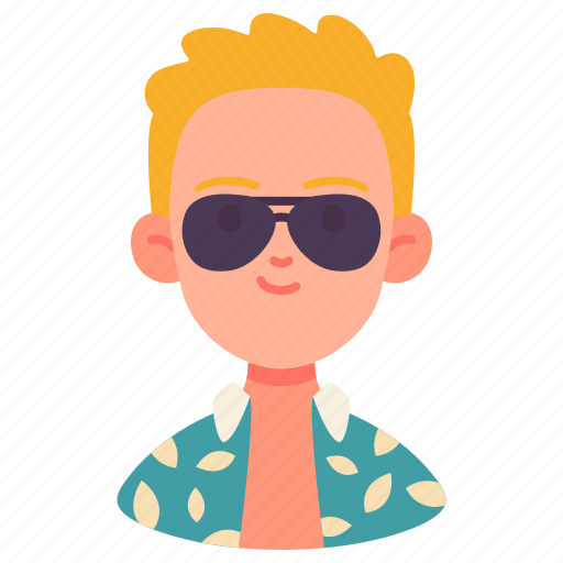 Avatar, beach, glasses, male, people, person, tourist icon - Download on Iconfinder