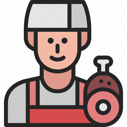 Butcher, profession, occupation, avatar, man, career, user icon - Download on Iconfinder