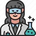chemist, lab, technician, occupation, female, profession, avatar