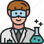 chemist, lab, technician, occupation, male, profession, avatar 