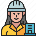 contractor, avatar, profession, occupation, woman, career, architect