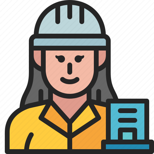 Contractor, avatar, profession, occupation, woman, career, architect icon - Download on Iconfinder