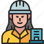 contractor, avatar, profession, occupation, woman, career, architect 