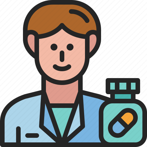 Pharmacist, apothecary, occupation, avatar, male, profession, career icon - Download on Iconfinder