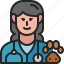 veterinarian, vet, doctor, occupation, female, profession, avatar 