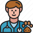veterinarian, vet, doctor, occupation, male, profession, avatar