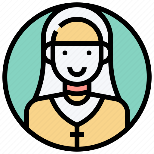 Catholic, christian, nun, prayer, sister icon - Download on Iconfinder