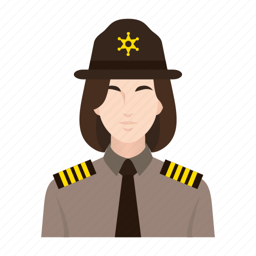 Criminal, job, occupation, people, police, sheriff, woman icon - Download on Iconfinder