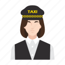 cab, driver, job, occupation, people, taxi, woman