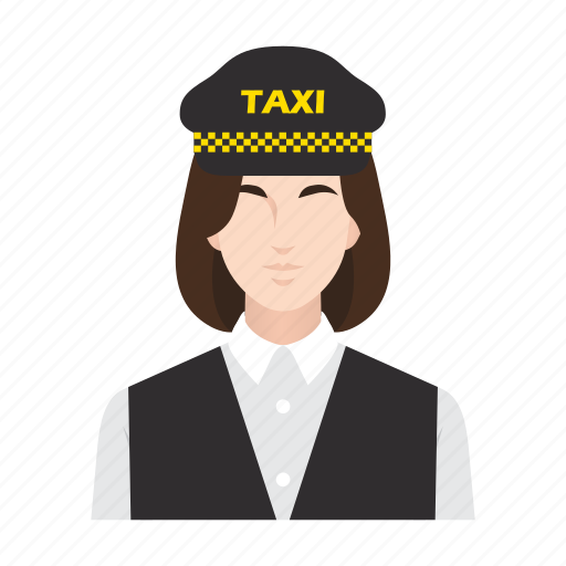 Cab, driver, job, occupation, people, taxi, woman icon - Download on Iconfinder