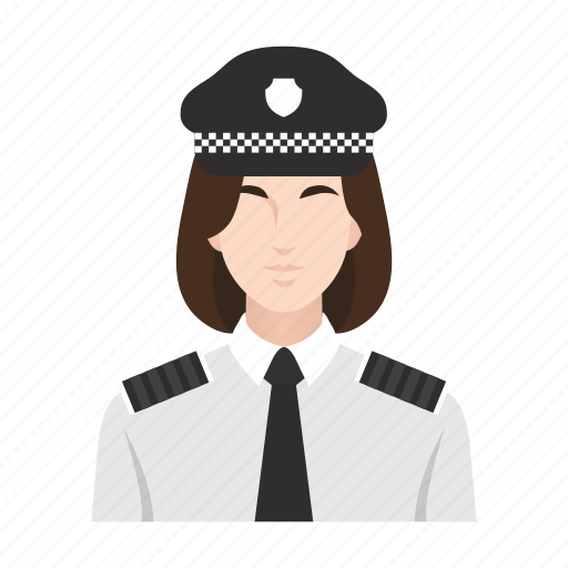 Job, occupation, people, police, police officer, police woman, woman icon - Download on Iconfinder