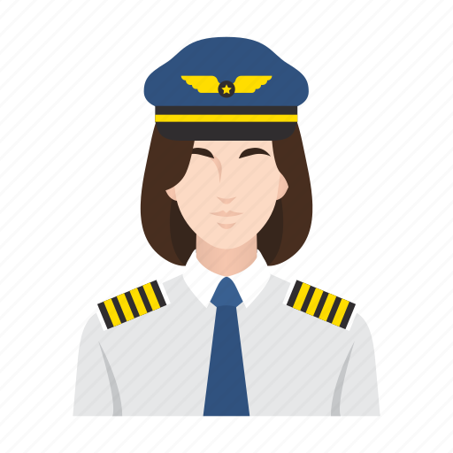 Airplane, flight, job, occupation, people, pilot, woman icon - Download on Iconfinder