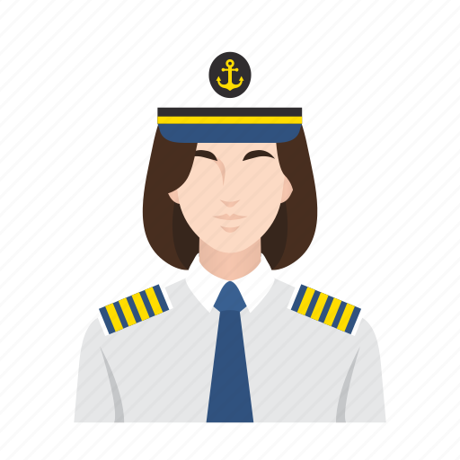 Cruise, job, occupation, people, ship, ship captain, woman icon - Download on Iconfinder