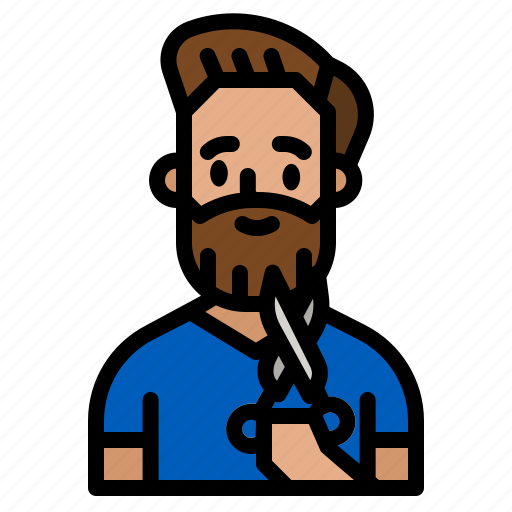 Barber, barbershop, occupation, hairdressing, avatar icon - Download on Iconfinder