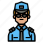 security, guard, policeman, avatar 