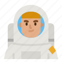 astronaut, cosmonaut, scientist, spaceman, man