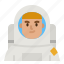 astronaut, cosmonaut, scientist, spaceman, man 
