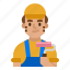 carpenter, job, man, user, avatar 