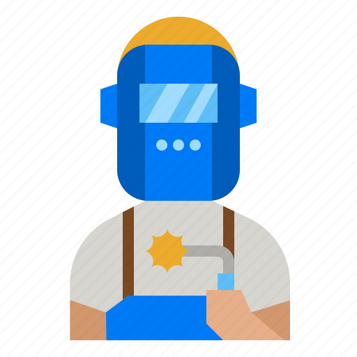 Welder, job, construction, metal, man icon - Download on Iconfinder
