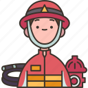 firefighter, helmet, emergency, rescuer, hero