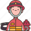 firefighter, helmet, emergency, rescuer, hero 