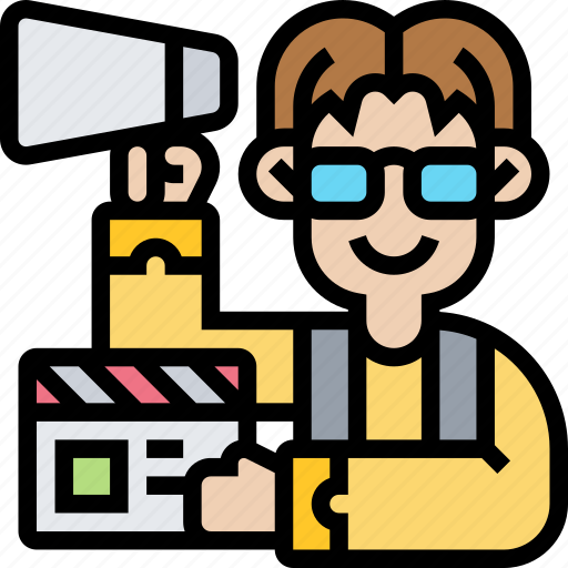Director, movie, film, production, crew icon - Download on Iconfinder