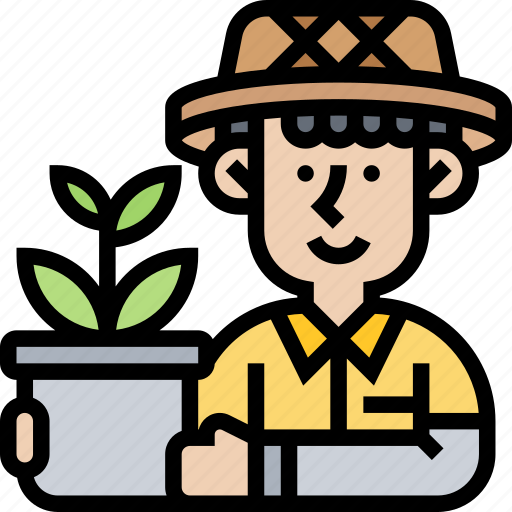 Gardener, farmer, cultivate, planting, lifestyle icon - Download on Iconfinder