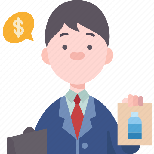 Salesman, products, agency, advertisement, planner icon - Download on Iconfinder