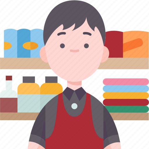 Grocery, shopkeeper, merchant, retailer, store icon - Download on Iconfinder