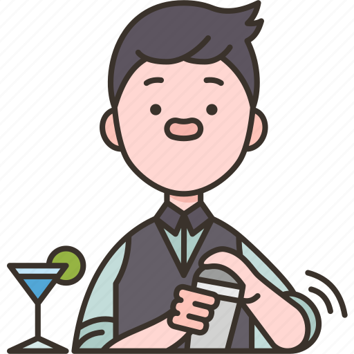 Bartender, cocktail, drink, service, barman icon - Download on Iconfinder