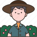 farmer, cultivator, countryman, cowboy, hat