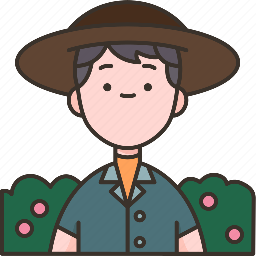 Farmer, cultivator, countryman, cowboy, hat icon - Download on Iconfinder