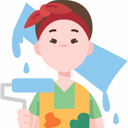 Painter, wall, renovation, home, artist icon - Download on Iconfinder