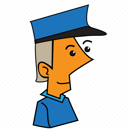 Police, post, postal worker, mail, mail worker, job, occupation icon - Download on Iconfinder