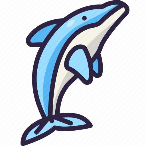 Dolphin, fish, aquarium, sea, life, mammal, aquatic icon - Download on Iconfinder