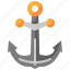 anchor, sailing, boat, transportation, navigation, ship, tool 