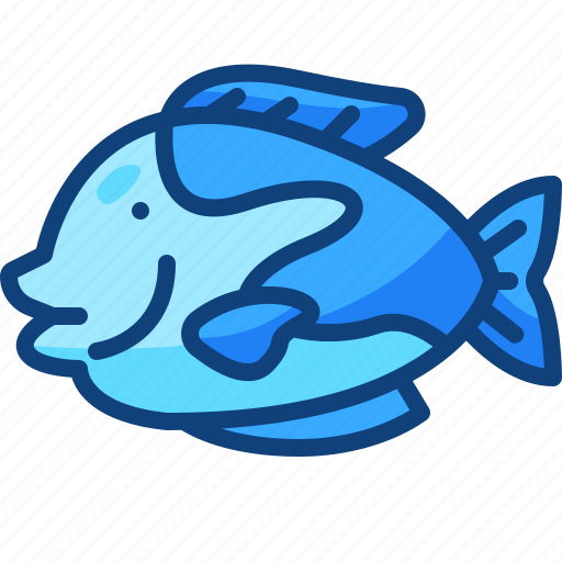 Blue, tang, fish, sea, aquarium, life, aquatic icon - Download on Iconfinder