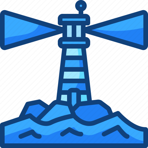 Lighthouse, guide, orientation, tower, buildings, light, ocean icon - Download on Iconfinder
