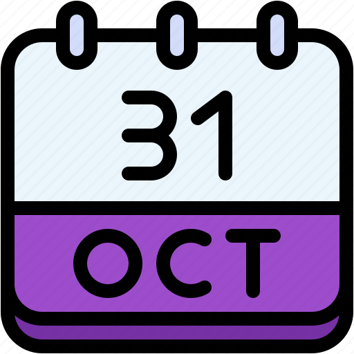 Calendar, october, thirty, one, date, monthly, time icon - Download on Iconfinder