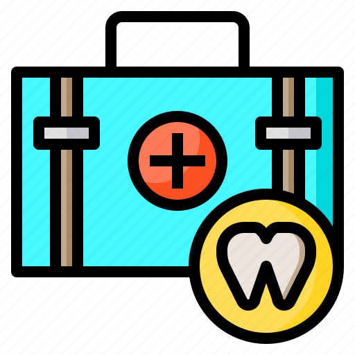 Dental, dentist, health, medical, odontologist, suitcase, tooth icon - Download on Iconfinder